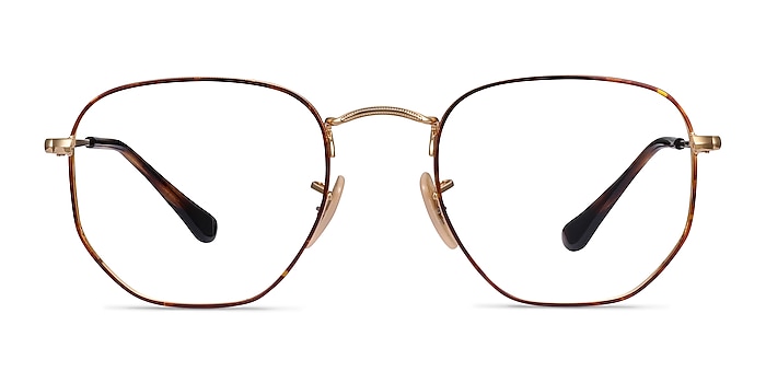 Ray-Ban RB6448 Tortoise Gold Métal Montures de lunettes de vue d'EyeBuyDirect