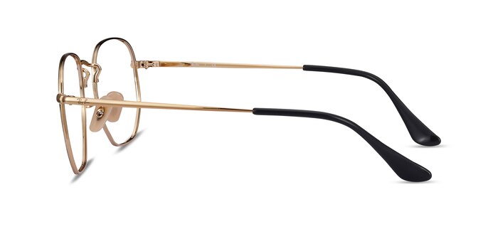 Ray-Ban RB6448 Black Gold Metal Eyeglass Frames from EyeBuyDirect