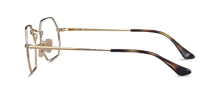 Ray-Ban RB6456 Tortoise Gold Metal Eyeglass Frames from EyeBuyDirect