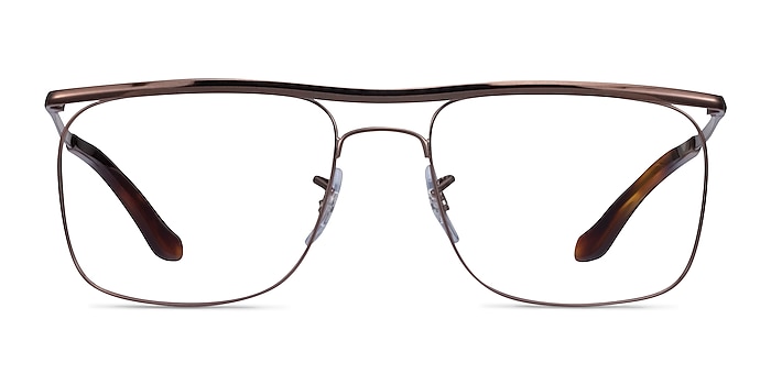 Ray-Ban RB6519 Marron Métal Montures de lunettes de vue d'EyeBuyDirect