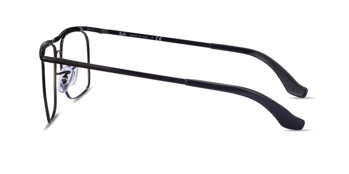 Ray-Ban RB6519 - Square Black Frame Eyeglasses | Eyebuydirect