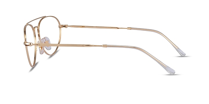 Ray-Ban RB6454 Gold Metal Eyeglass Frames from EyeBuyDirect