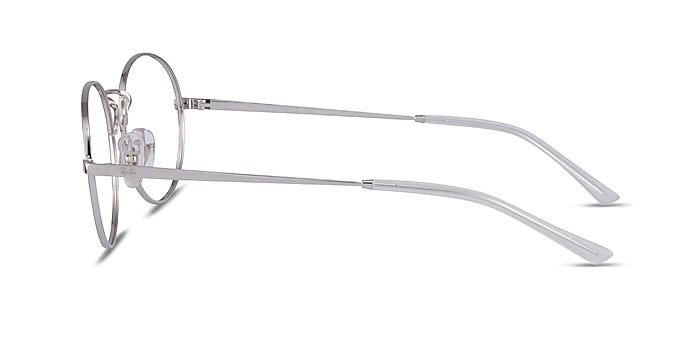 Ray-Ban RB6439 Black & Silver Metal Eyeglass Frames from EyeBuyDirect