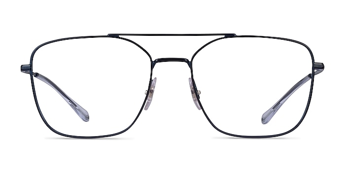 Ray-Ban RB6450 Navy Metal Eyeglass Frames from EyeBuyDirect