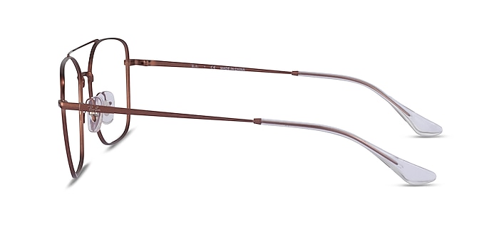 Ray-Ban RB6450 Brown Metal Eyeglass Frames from EyeBuyDirect
