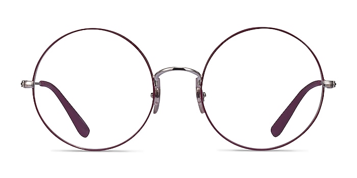 Ray-Ban RB6392 Purple Silver Metal Eyeglass Frames from EyeBuyDirect