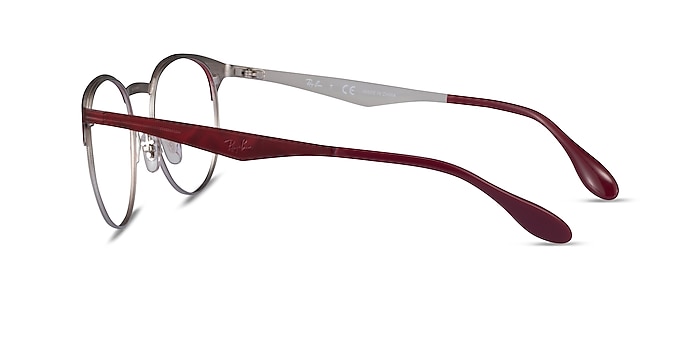 Ray-Ban RB6406 Red Metal Eyeglass Frames from EyeBuyDirect
