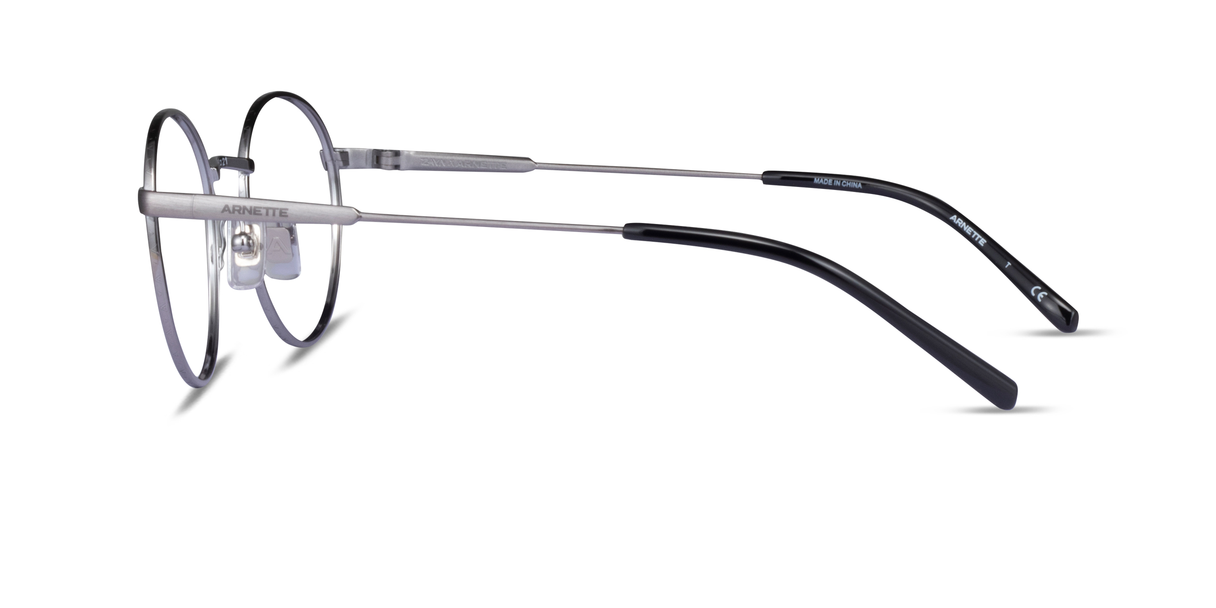 AN6132 The Professional Round Brushed Gunmetal Frame Eyeglasses Eyebuydirect Canada