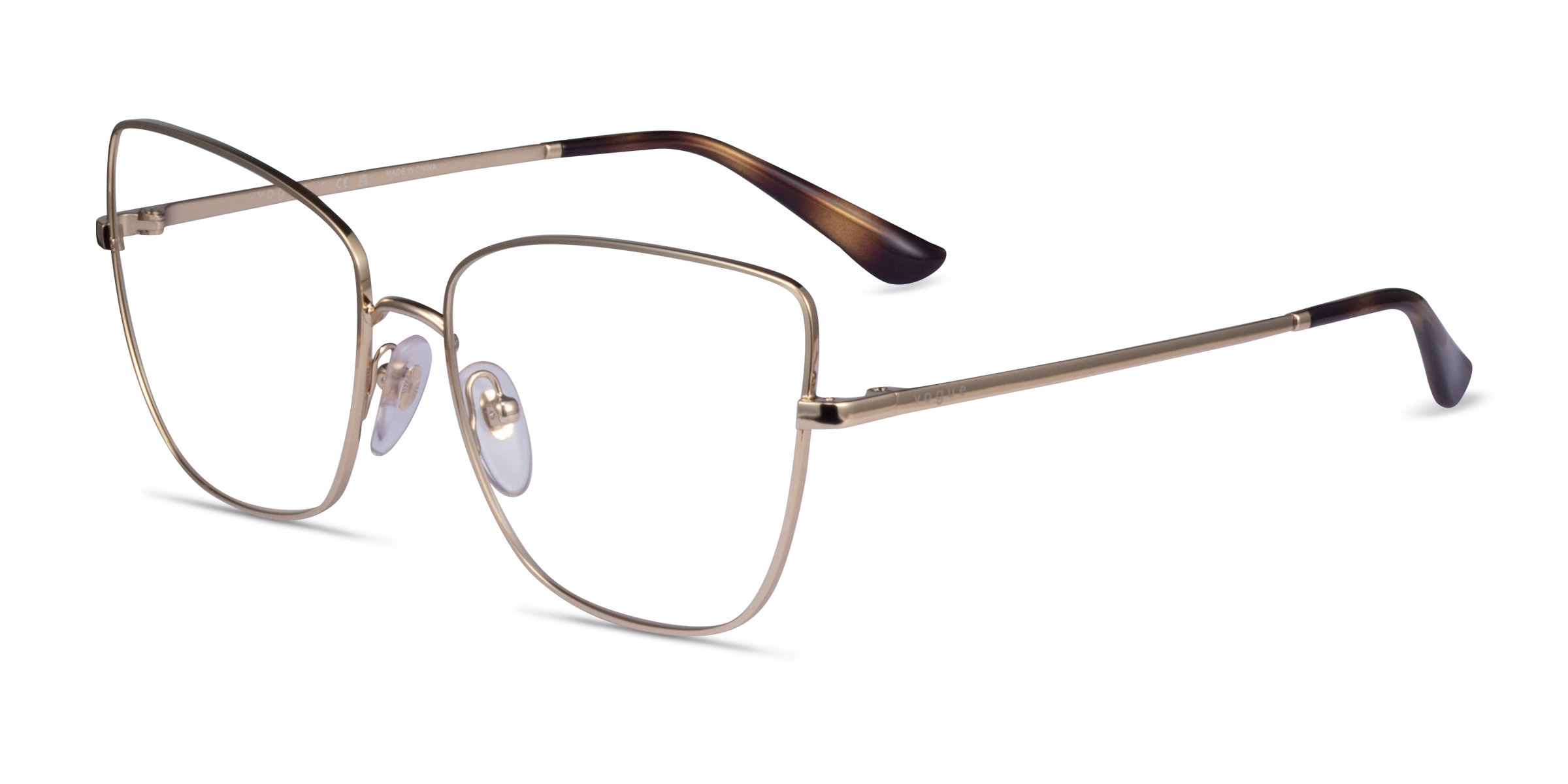 Vogue Eyewear VO4225 Cat Eye Pale Gold Frame Glasses For Women Eyebuydirect Canada