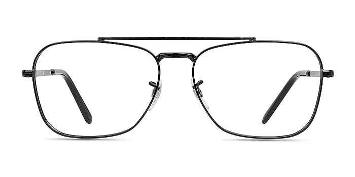 Ray-Ban New Caravan Black Metal Eyeglass Frames from EyeBuyDirect