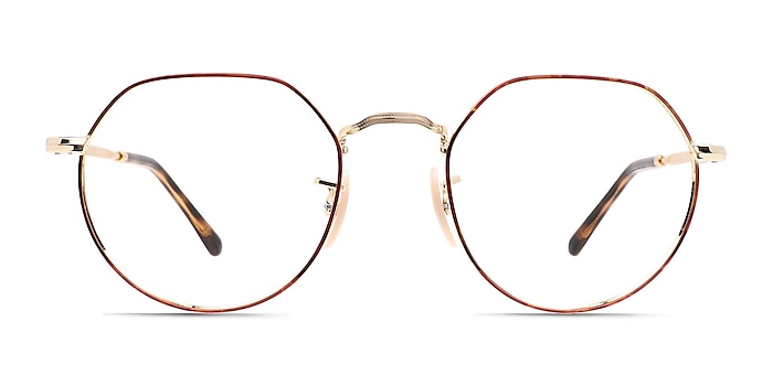 Ray-Ban Jack Tortoise On Arista Metal Eyeglass Frames from EyeBuyDirect