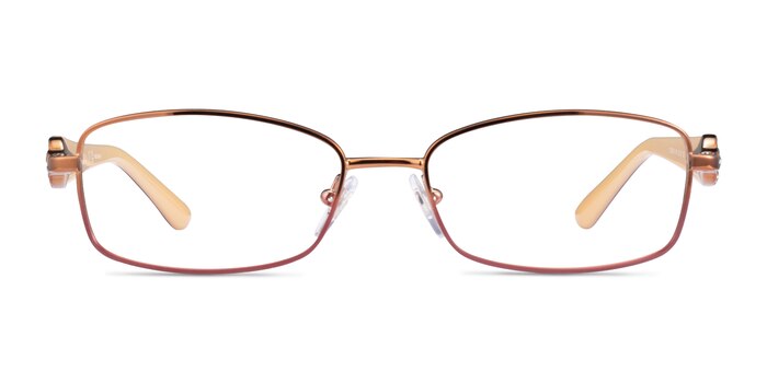 Vogue Eyewear VO3845B Brown Pink Métal Montures de lunettes de vue d'EyeBuyDirect