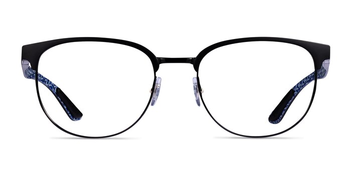 Ray-Ban RB8422 Matte Black Metal Eyeglass Frames from EyeBuyDirect