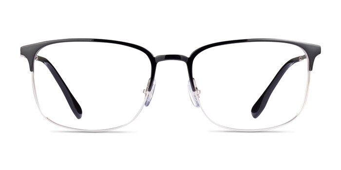 Ray-Ban RB6494 Black Silver Métal Montures de lunettes de vue d'EyeBuyDirect