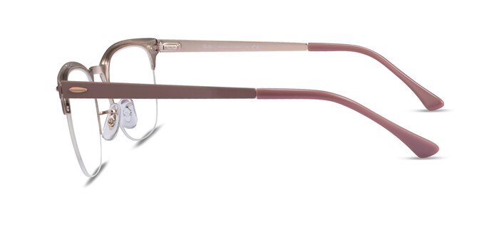 Ray-Ban RB3716VM Light Brown On Copper Metal Eyeglass Frames from EyeBuyDirect