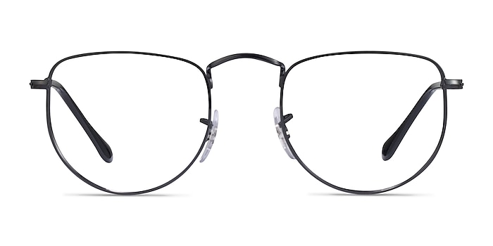 Ray-Ban RB3958V Elon Polished Black Metal Eyeglass Frames from EyeBuyDirect