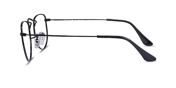 Ray-Ban RB3958V Elon Polished Black Metal Eyeglass Frames from EyeBuyDirect