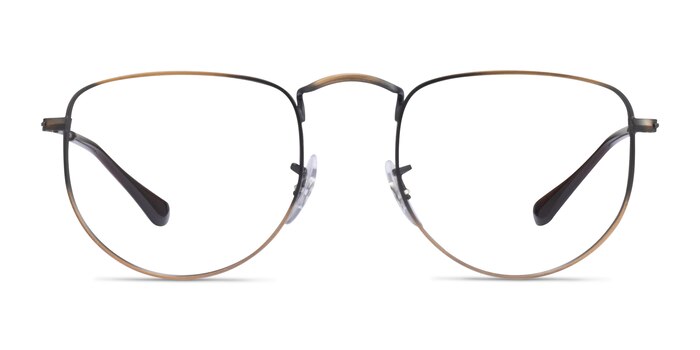 Ray-Ban RB3958V Elon Antique Gold Metal Eyeglass Frames from EyeBuyDirect