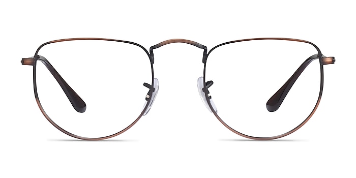 Ray-Ban RB3958V Elon Antique Copper Metal Eyeglass Frames from EyeBuyDirect