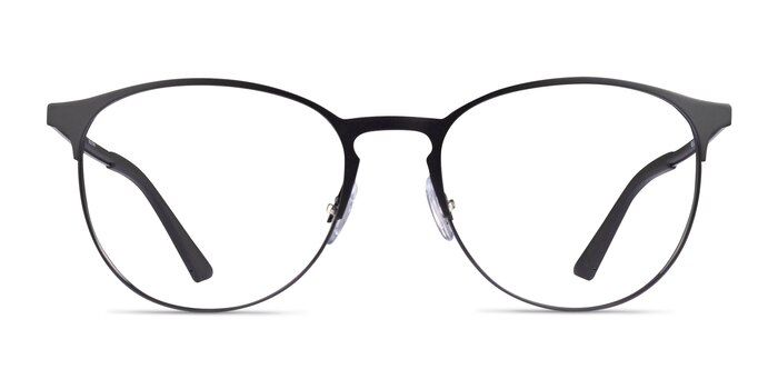 Ray-Ban RB6375 Matte Black Metal Eyeglass Frames from EyeBuyDirect