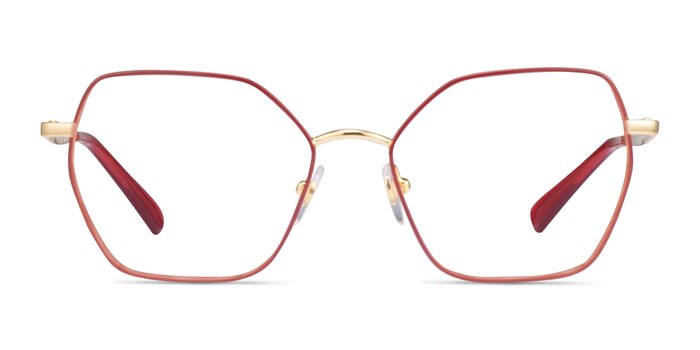 Vogue Eyewear VO4196 Top Red Gold Metal Eyeglass Frames from EyeBuyDirect