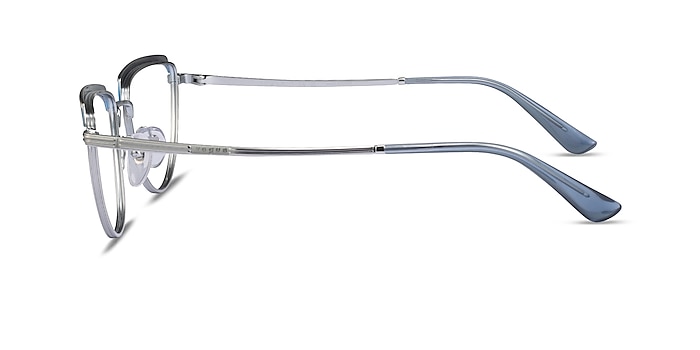 Vogue Eyewear VO4230  Blue Silver Metal Eyeglass Frames from EyeBuyDirect