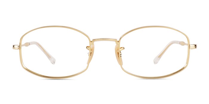 Ray-Ban RB6510 Gold Metal Eyeglass Frames from EyeBuyDirect