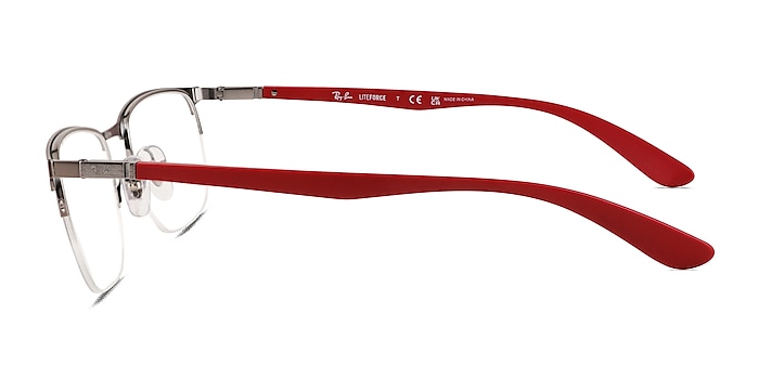 Ray-Ban RB6513 Matte Gunmetal Metal Eyeglass Frames from EyeBuyDirect