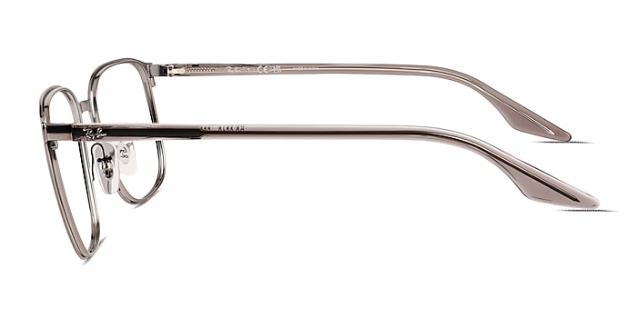 Ray-Ban RB6512 Brushed Gunmetal Metal Eyeglass Frames from EyeBuyDirect