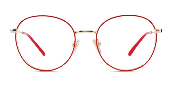 Vogue Eyewear VO4280 Red Gold Métal Montures de lunettes de vue d'EyeBuyDirect