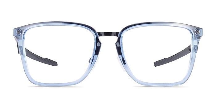 Oakley Cognitive Transparent Blue Metal Eyeglass Frames from EyeBuyDirect