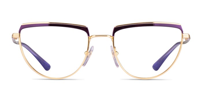 Vogue Eyewear VO4230 Purple Gold Métal Montures de lunettes de vue d'EyeBuyDirect