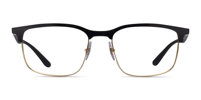 Ray-Ban RB6518 Liteforce Black Gold Metal Eyeglass Frames from EyeBuyDirect
