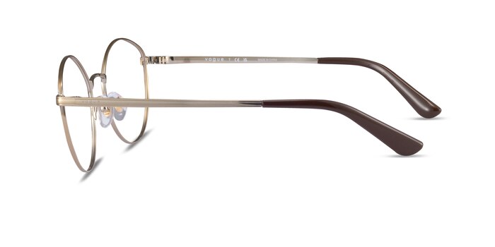 Vogue Eyewear VO4025 Brown Gold Metal Eyeglass Frames from EyeBuyDirect