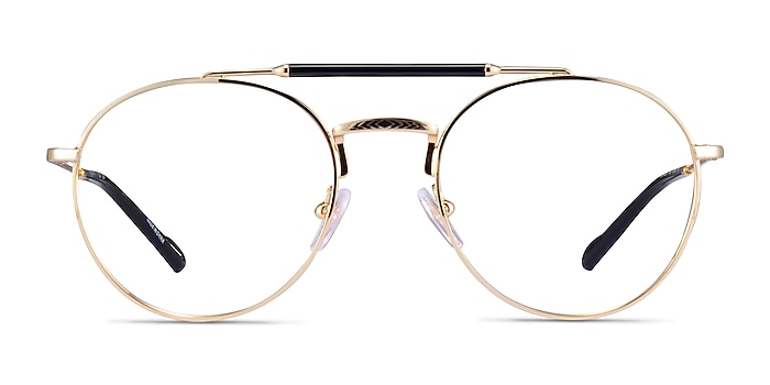Vogue Eyewear VO4239 Gold Black Metal Eyeglass Frames from EyeBuyDirect