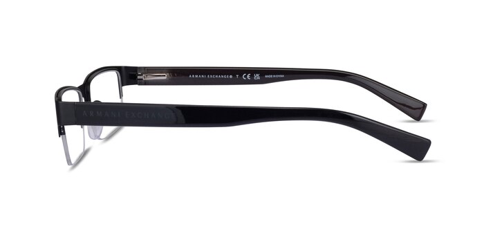Armani Exchange AX1015 Shiny Black Métal Montures de lunettes de vue d'EyeBuyDirect
