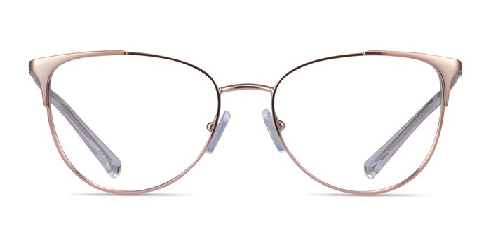 Armani Exchange AX1034 Shiny Rose Gold Metal Eyeglass Frames from EyeBuyDirect