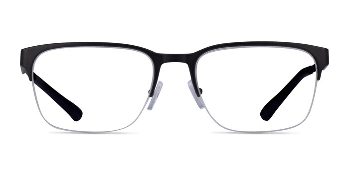 Armani Exchange AX1060 Matte Black Metal Eyeglass Frames from EyeBuyDirect