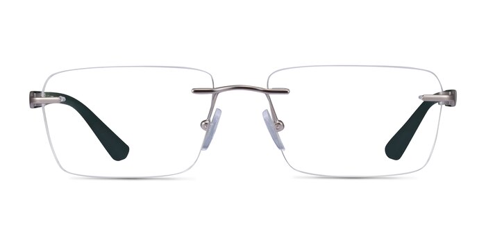 Armani Exchange AX1064 Matte Silver Métal Montures de lunettes de vue d'EyeBuyDirect