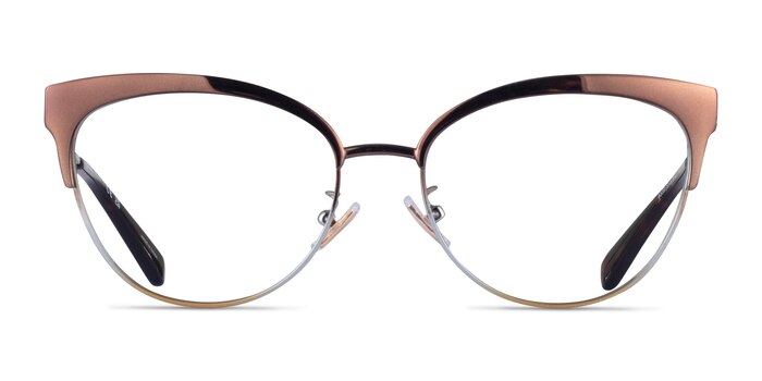 Coach HC5108 Shiny Brown Metal Eyeglass Frames from EyeBuyDirect