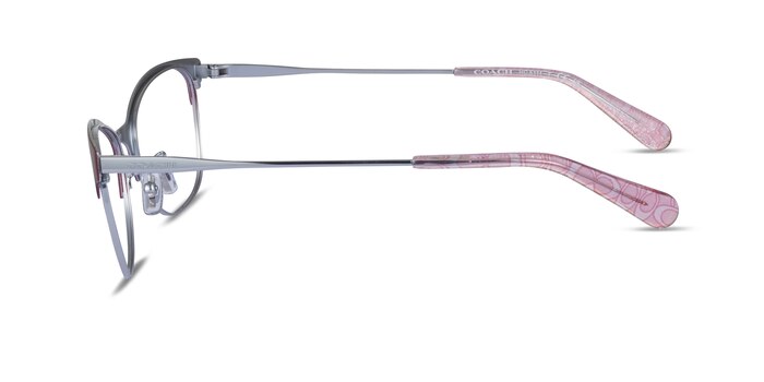 Coach HC5111 Burgundy Silver Metal Eyeglass Frames from EyeBuyDirect