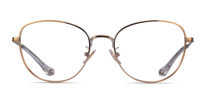 Coach HC5137 Shiny Rose Gold Metal Eyeglass Frames from EyeBuyDirect