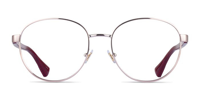 Ralph RA6050 Shiny Rose Gold Metal Eyeglass Frames from EyeBuyDirect