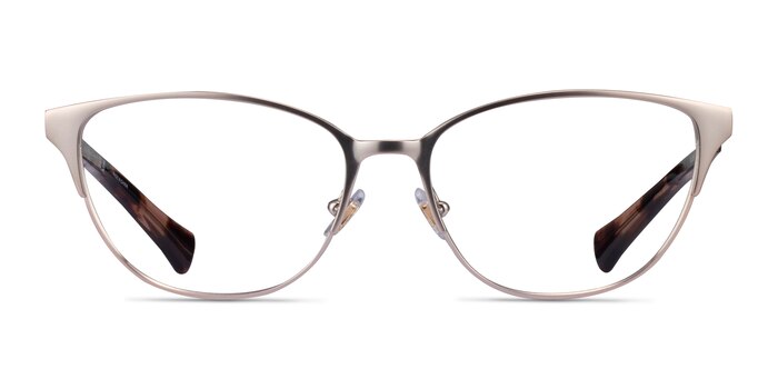 Ralph RA6055 Shiny Silver Metal Eyeglass Frames from EyeBuyDirect