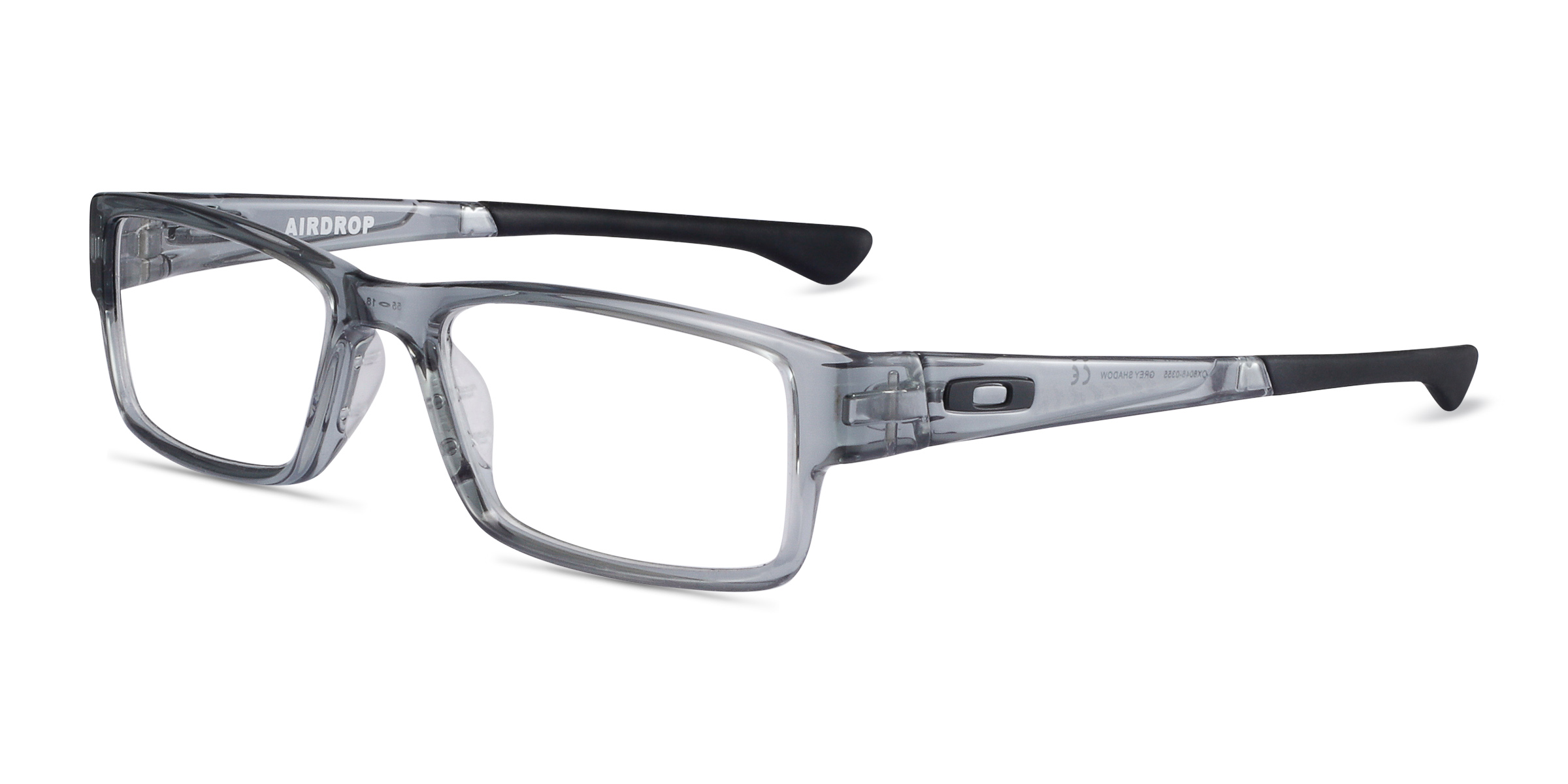 Oakley Airdrop - Rectangle Gray Shadow Frame Glasses For Women ...