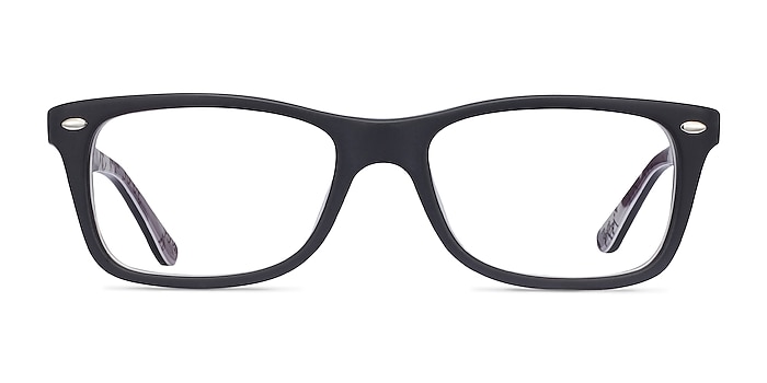 Ray-Ban RB5228 Black & Gray Acétate Montures de lunettes de vue d'EyeBuyDirect