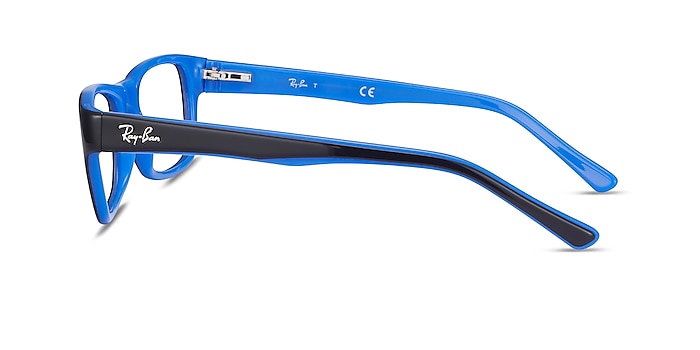Ray-Ban RB5268 Black Acetate Eyeglass Frames from EyeBuyDirect