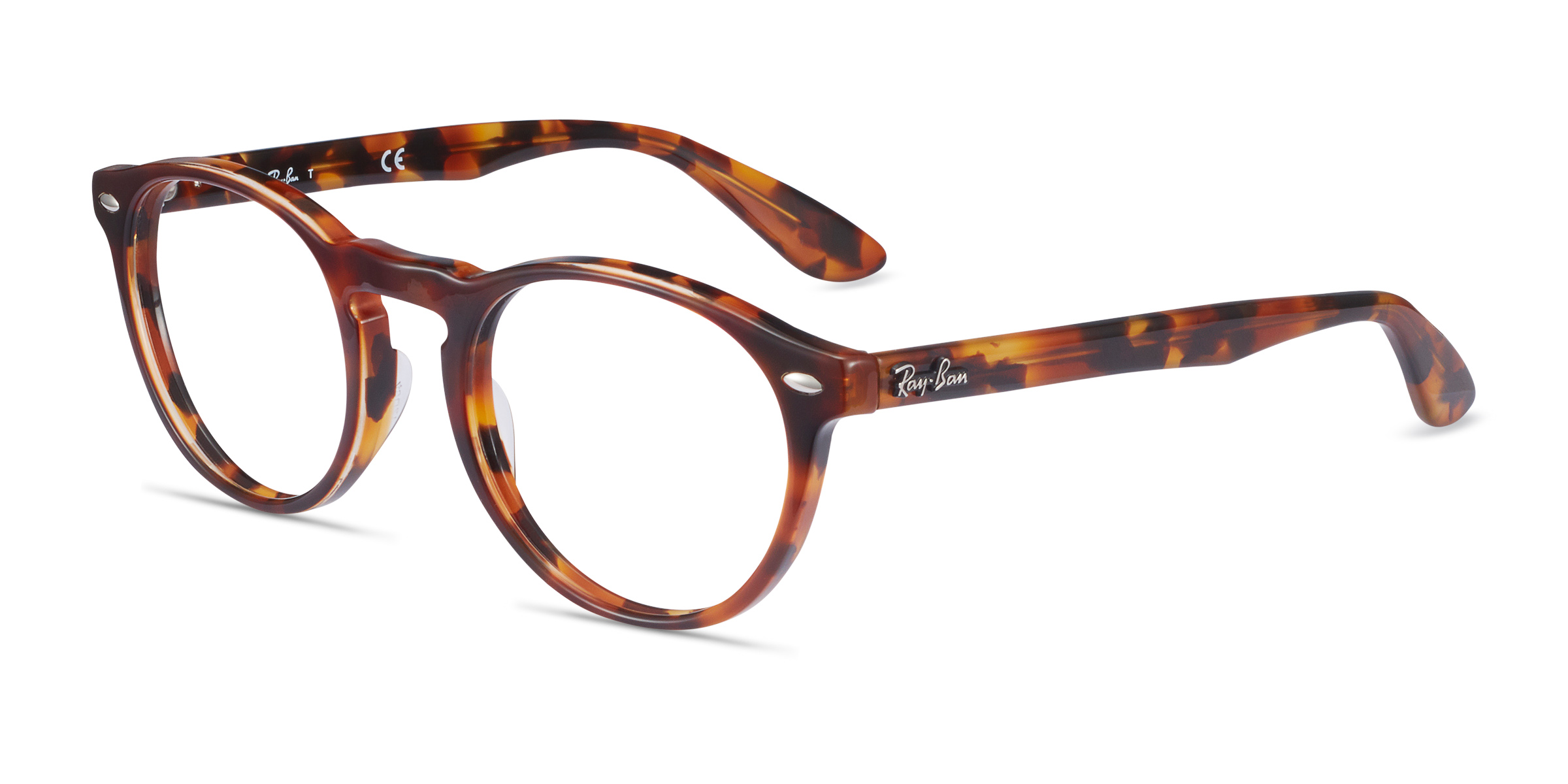 RayBan RB5283 Round Tortoise Frame Eyeglasses Eyebuydirect