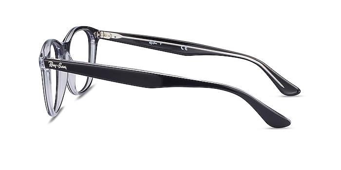 Ray-Ban RB5356 Black Acetate Eyeglass Frames from EyeBuyDirect
