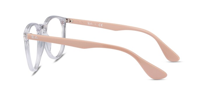 Ray-Ban RB7046 Clear & Pink Beige Plastic Eyeglass Frames from EyeBuyDirect
